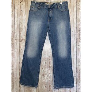 Women's GAP Denim Stretch Bootcut Blue Jeans Size 12 Medium Wash